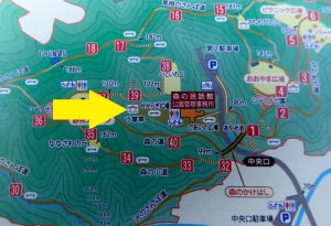 県立七沢森林公園：寸草亭の場所